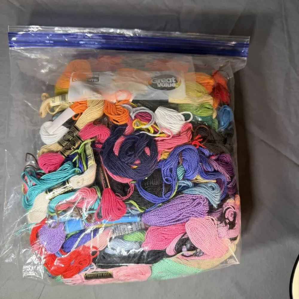 Embroidery Floss Thread Lot Various Colors And Brands